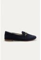 Mocasin Emma Azul Oscuro Mercedes Campuzano de Mercedes Campuzano