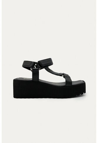 Sandalia Plataforma Ali Negro Mercedes Campuzano Mercedes Campuzano