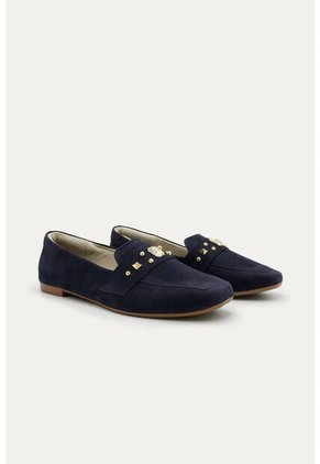 Mocasin Emma Azul Oscuro Mercedes Campuzano