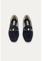 Mocasin Emma Azul Oscuro Mercedes Campuzano de Mercedes Campuzano