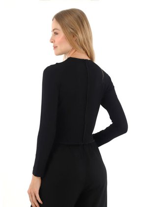 Buzo Tellus Negro Mercedes Campuzano