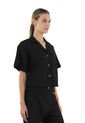 Camisa Charlize Negro Mercedes Campuzano de Mercedes Campuzano