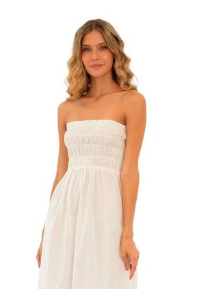 Vestido Largo Amber Marfil Mercedes Campuzano