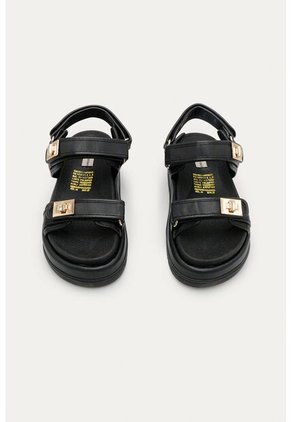 Sandalia Plataforma Serena Negro Mercedes Campuzano