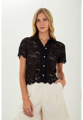 Camisa Steph Negro Mercedes Campuzano