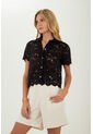 Camisa Steph Negro Mercedes Campuzano de Mercedes Campuzano