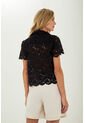 Camisa Steph Negro Mercedes Campuzano de Mercedes Campuzano