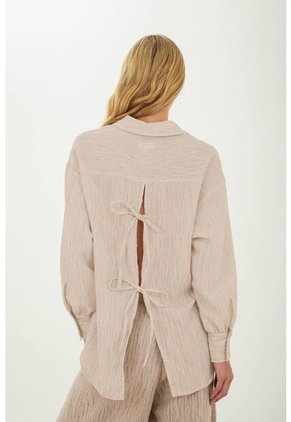 Camisa Carly Beige Mercedes Campuzano