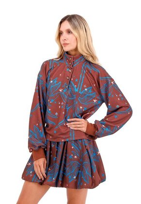 Buzo Edén Palmeras Terracota Mercedes Campuzano