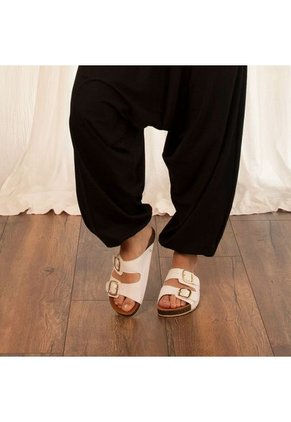 Sandalia Hebilla Bubbles_A Blanco Mercedes Campuzano