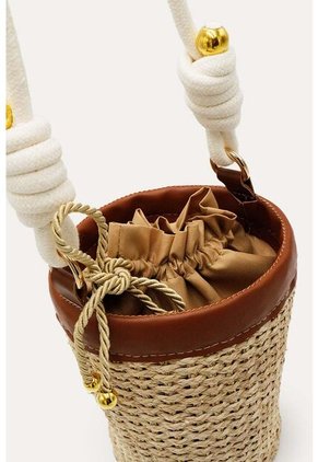 Bandolera Aymara Beige Mercedes Campuzano