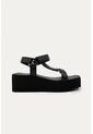 Sandalia Plataforma Ali Negro Mercedes Campuzano de Mercedes Campuzano