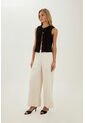 Pantalon Colette Beige Mercedes Campuzano de Mercedes Campuzano