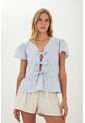Camisa Sarah Azul Mercedes Campuzano de Mercedes Campuzano