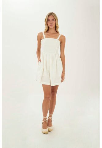 Vestido Corto Serene Marfil Mercedes Campuzano Mercedes Campuzano