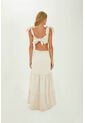 Vestido Largo Muse Beige Mercedes Campuzano de Mercedes Campuzano