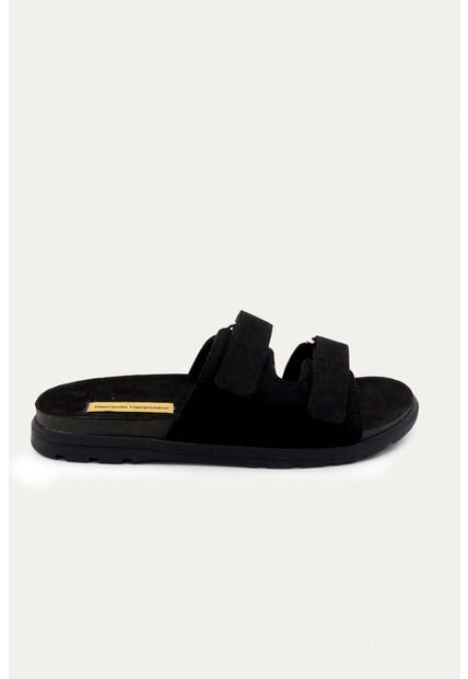 Sandalia Plana Vibe Negra Mercedes Campuzano