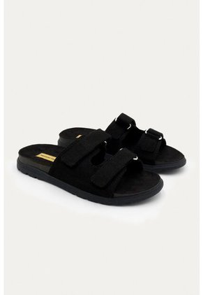 Sandalia Plana Vibe Negra Mercedes Campuzano