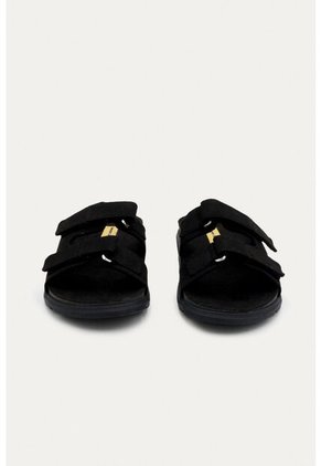 Sandalia Plana Vibe Negra Mercedes Campuzano