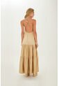Vestido Largo Luzia Beige Mercedes Campuzano de Mercedes Campuzano