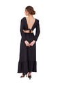 Vestido Largo Reverie Negro Mercedes Campuzano de Mercedes Campuzano