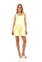 Vestido Corto Miuccia Amarillo Mercedes Campuzano de Mercedes Campuzano