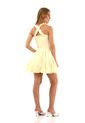 Vestido Corto Miuccia Amarillo Mercedes Campuzano de Mercedes Campuzano