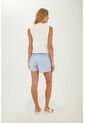 Short Fiora Azul Mercedes Campuzano de Mercedes Campuzano