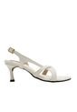 Sandalia Tacón Antoniet Marfil Mercedes Campuzano de Mercedes Campuzano