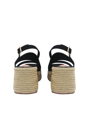 Spadrilla Plataforma Victoria Negro Mercedes Campuzano