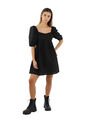 Vestido Corto Sunrise Negro Mercedes Campuzano de Mercedes Campuzano