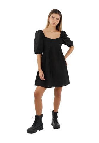 Vestido Corto Sunrise Negro Mercedes Campuzano Mercedes Campuzano