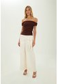 Pantalon Colline Marfil Mercedes Campuzano de Mercedes Campuzano