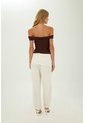 Pantalon Colline Marfil Mercedes Campuzano de Mercedes Campuzano