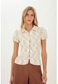 Camisa Elise Beige Mercedes Campuzano de Mercedes Campuzano