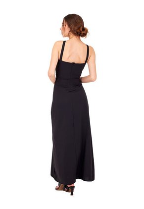 Vestido Largo Delirium Negro Mercedes Campuzano