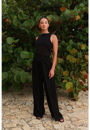 Pantalon Zulima Negro Mercedes Campuzano