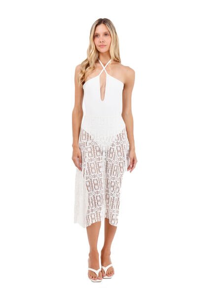 Falda Larga Palomino Marfil Mercedes Campuzano