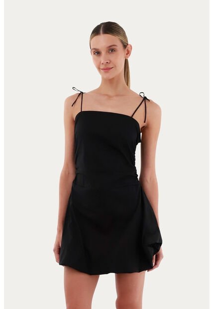 Vestido Corto Britt Negro Mercedes Campuzano