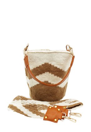 Bandolera Mayapo Beige Mercedes Campuzano