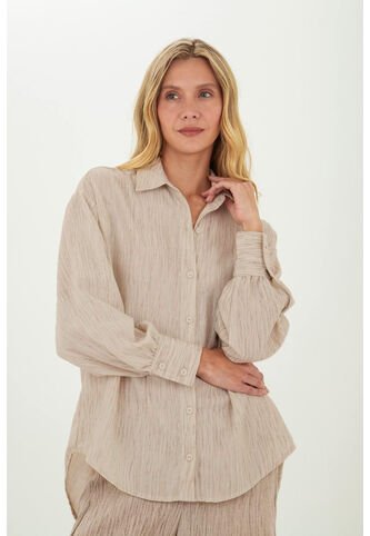 Camisa Carly Beige Mercedes Campuzano Mercedes Campuzano