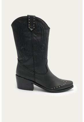 Bota Texana Olive Negro Mercedes Campuzano