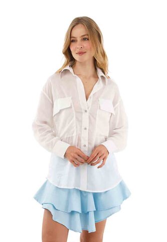 Camisa  Fleur Marfil Mercedes Campuzano Mercedes Campuzano