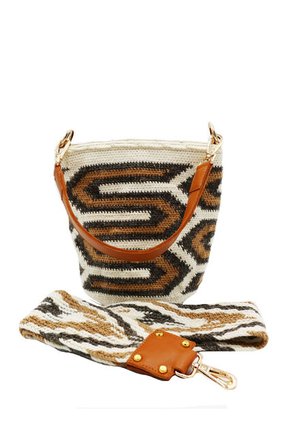 Bandolera Palomino Beige Mercedes Campuzano