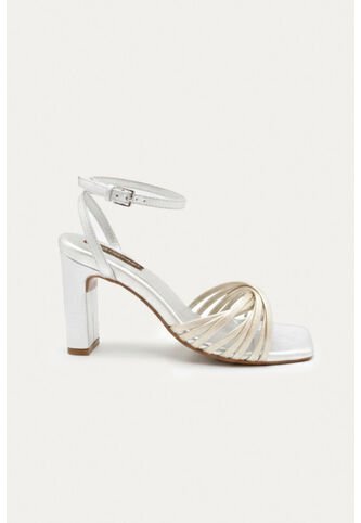 Sandalia Tacon Amber Dorado Mercedes Campuzano Mercedes Campuzano