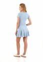 Vestido Corto Amelie Azul Claro Mercedes Campuzano de Mercedes Campuzano