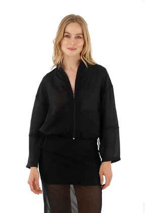 Chaqueta  Violette Negro Mercedes Campuzano