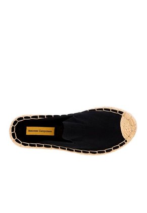 Zueco Spadrilla Cleo Negro Mercedes Campuzano