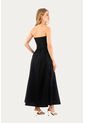 Vestido Largo Glens Negro Mercedes Campuzano de Mercedes Campuzano
