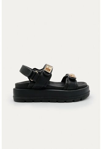 Sandalia Plataforma Serena Negro Mercedes Campuzano Mercedes Campuzano